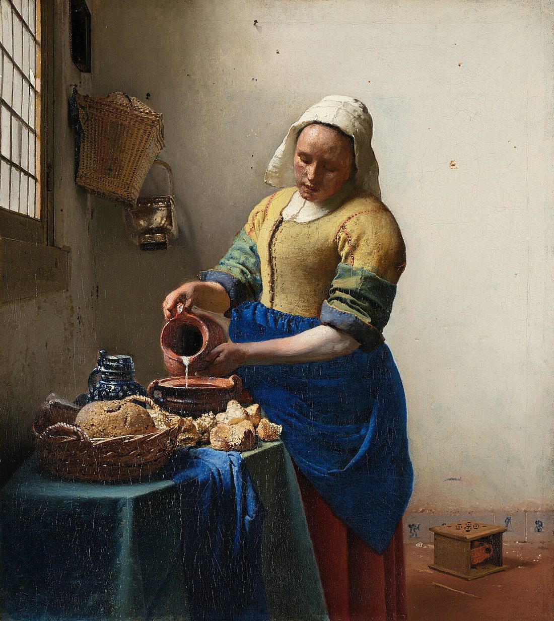 베르메르 — 〈우유를 따르는 여인〉 — Vermeer — The Milkmaid (c. 1658–1660)