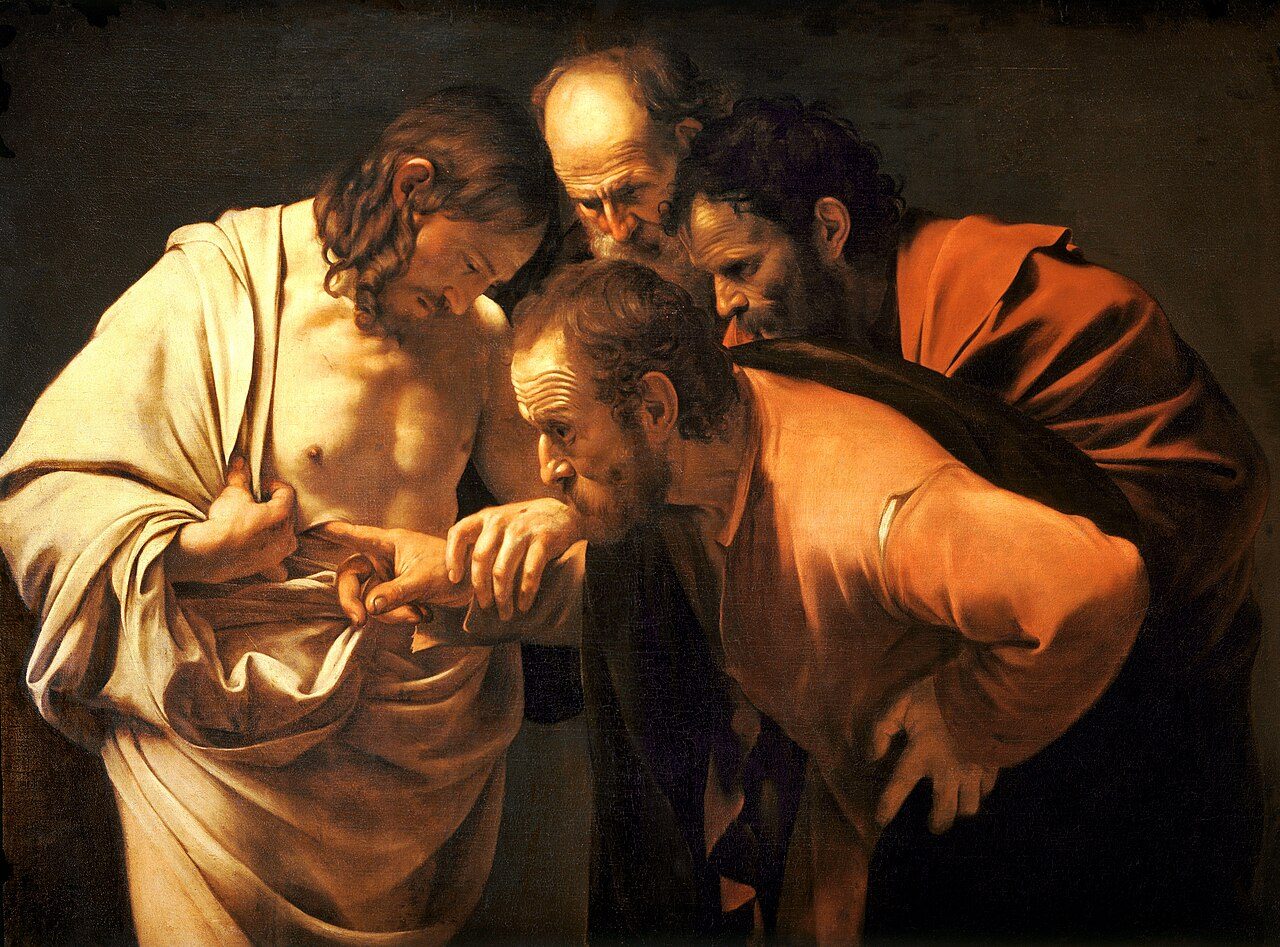 카라바조 — 〈의심하는 토마스〉 — Caravaggio — The Incredulity of Saint Thomas (c. 1601–1602)