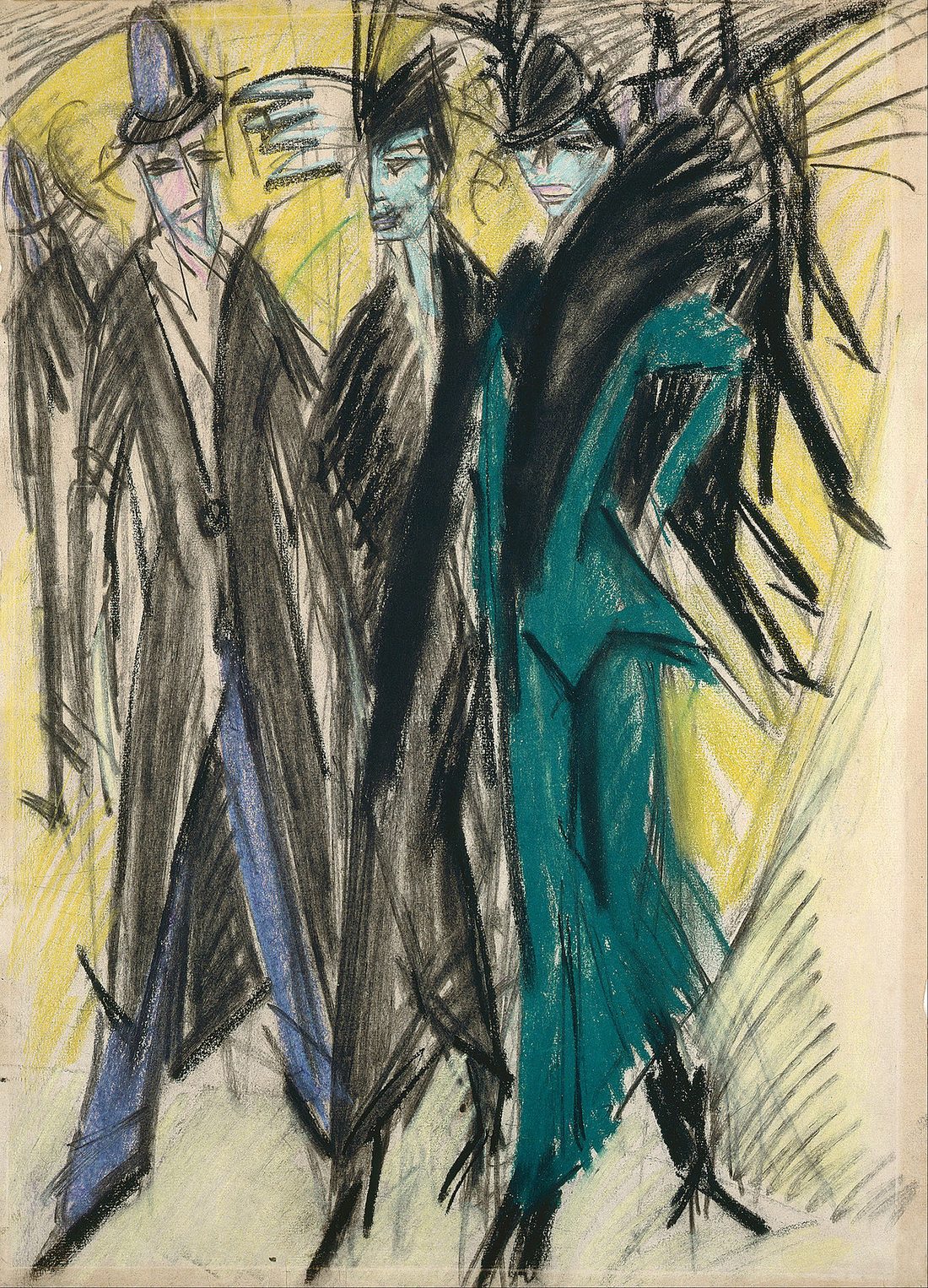 키르히너 — 〈베를린 거리〉 — Kirchner — Berlin Street Scene (1913)