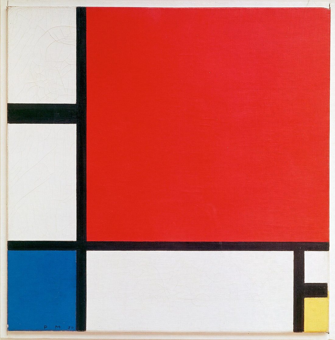몬드리안 — 〈빨강, 파랑, 노랑의 구성〉 — Mondrian — Composition with Red, Blue and Yellow (1930)