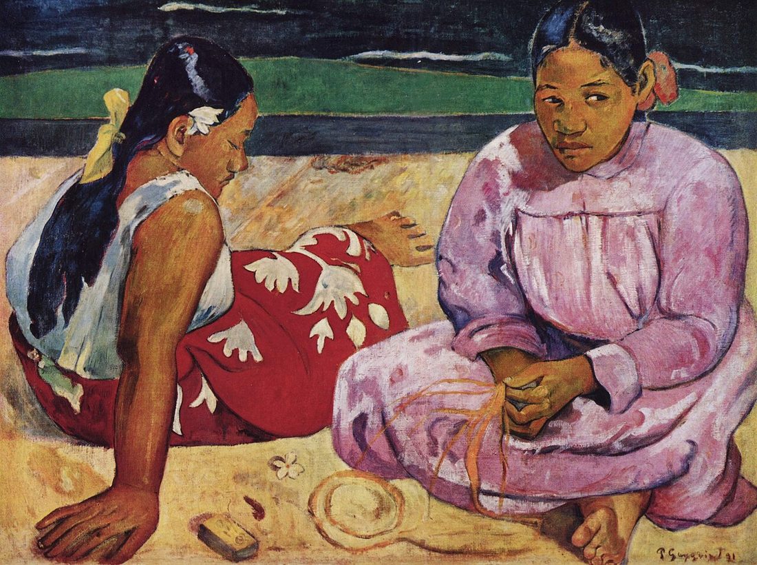 고갱 — 〈타히티의 여인들〉 — Gauguin — Tahitian Women on the Beach (1891)