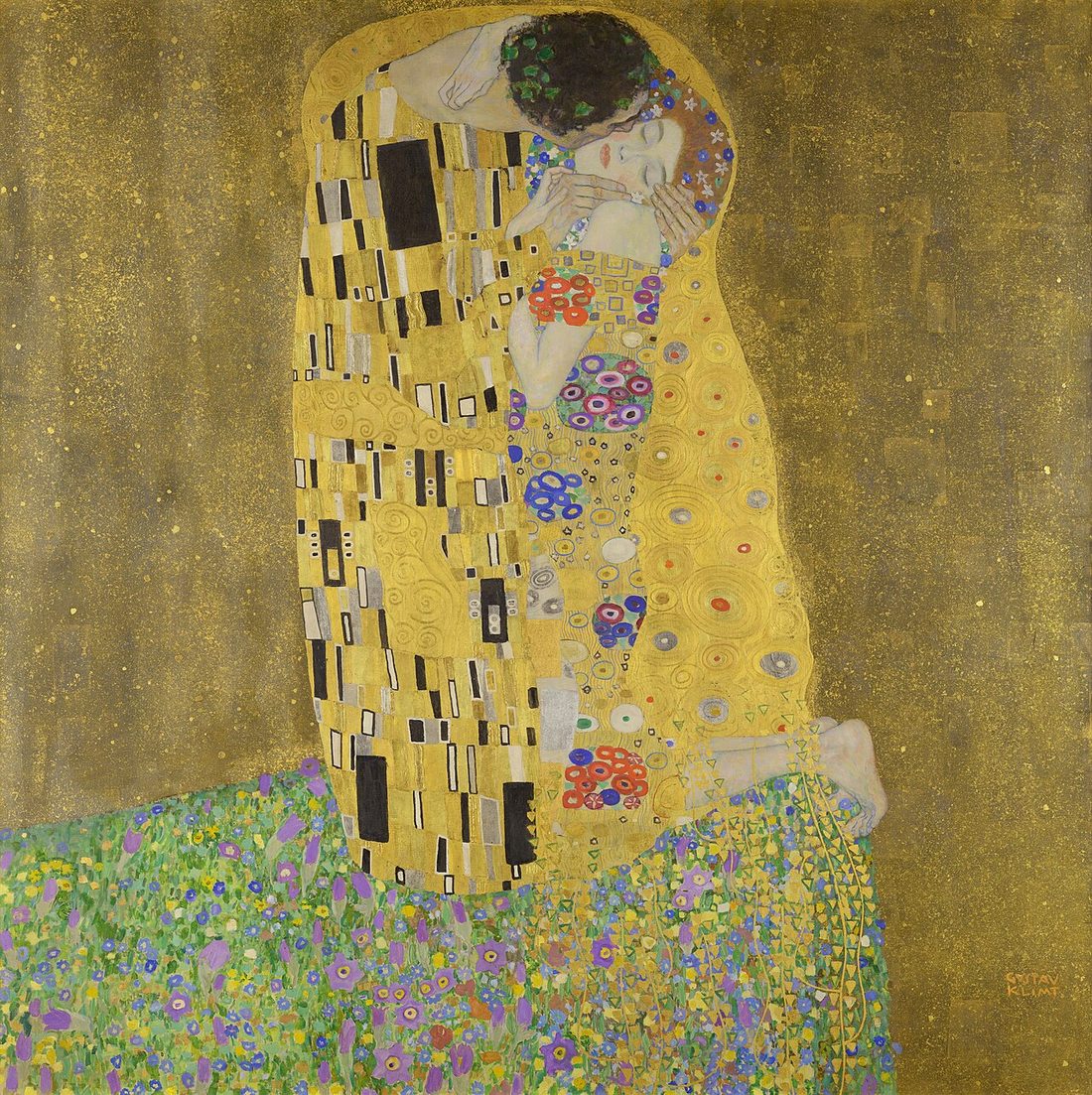 클림트 — 〈키스〉 — Klimt — The Kiss (1907–1908)