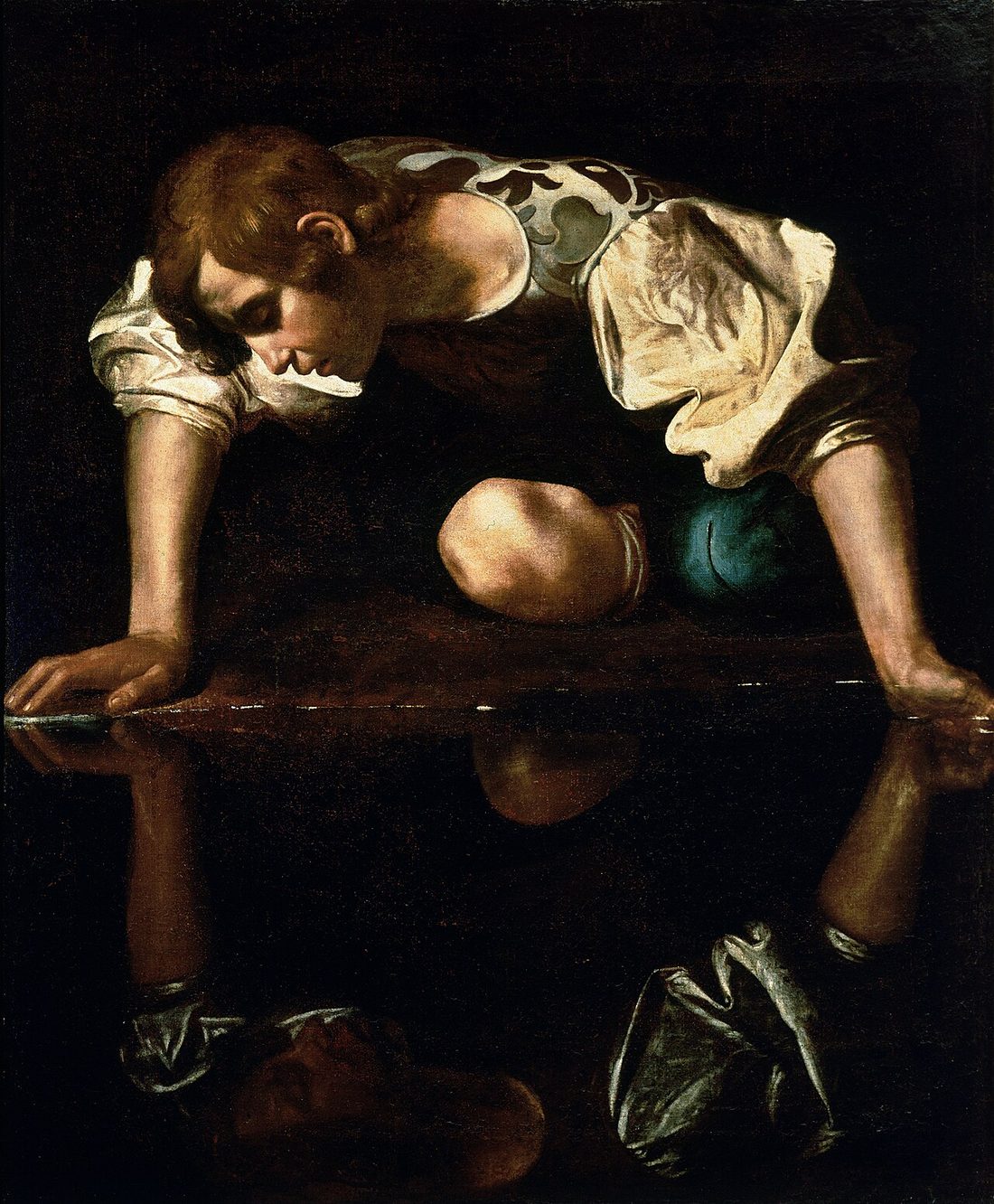 카라바조 — 〈나르키소스〉 — Caravaggio — Narcissus (c. 1597–1599)