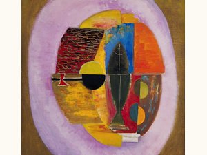 〈소녀와 물고기〉 (1958, 53 × 46 cm)