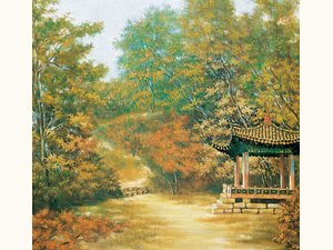 〈가을의 秘苑〉 (1970, 65 × 53 cm)