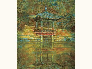 〈愛蓮亭〉 (1971, 160 × 112 cm (100호))