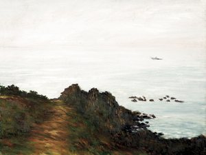 〈濟州 바다〉 (1974, 53 × 41 cm)