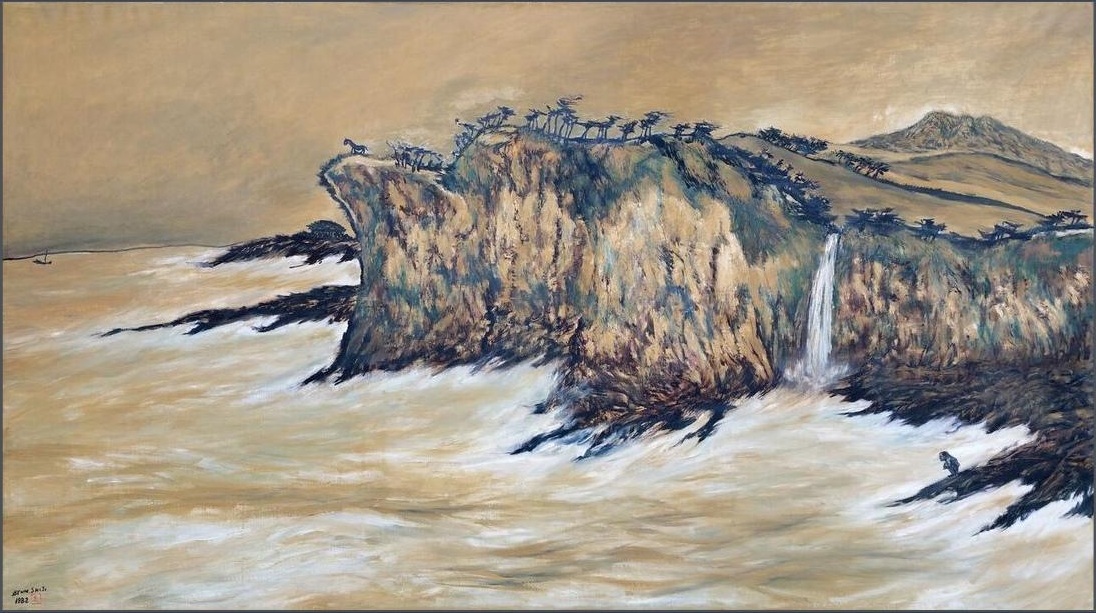 변시지, 태풍, 1983. Byun Shi-Ji, Typhoon.